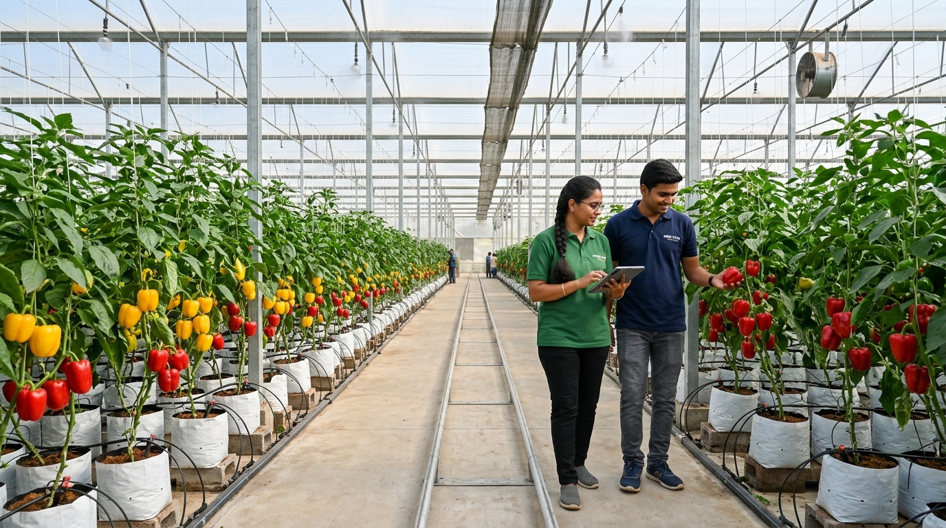 High-Tech Polyhouse Crops